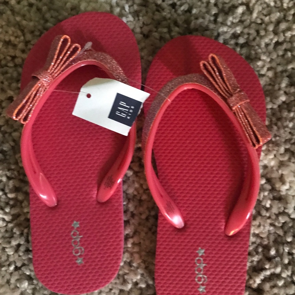 Gap girls bow flip flops